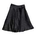 Black Crinkle Taffeta Skirt