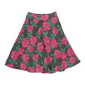 Black/Pink Rose Taffeta Skirt