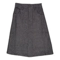 Charcoal Wool Stud Pencil Skirt